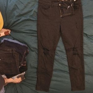 American eagles black jeans (jeggings)